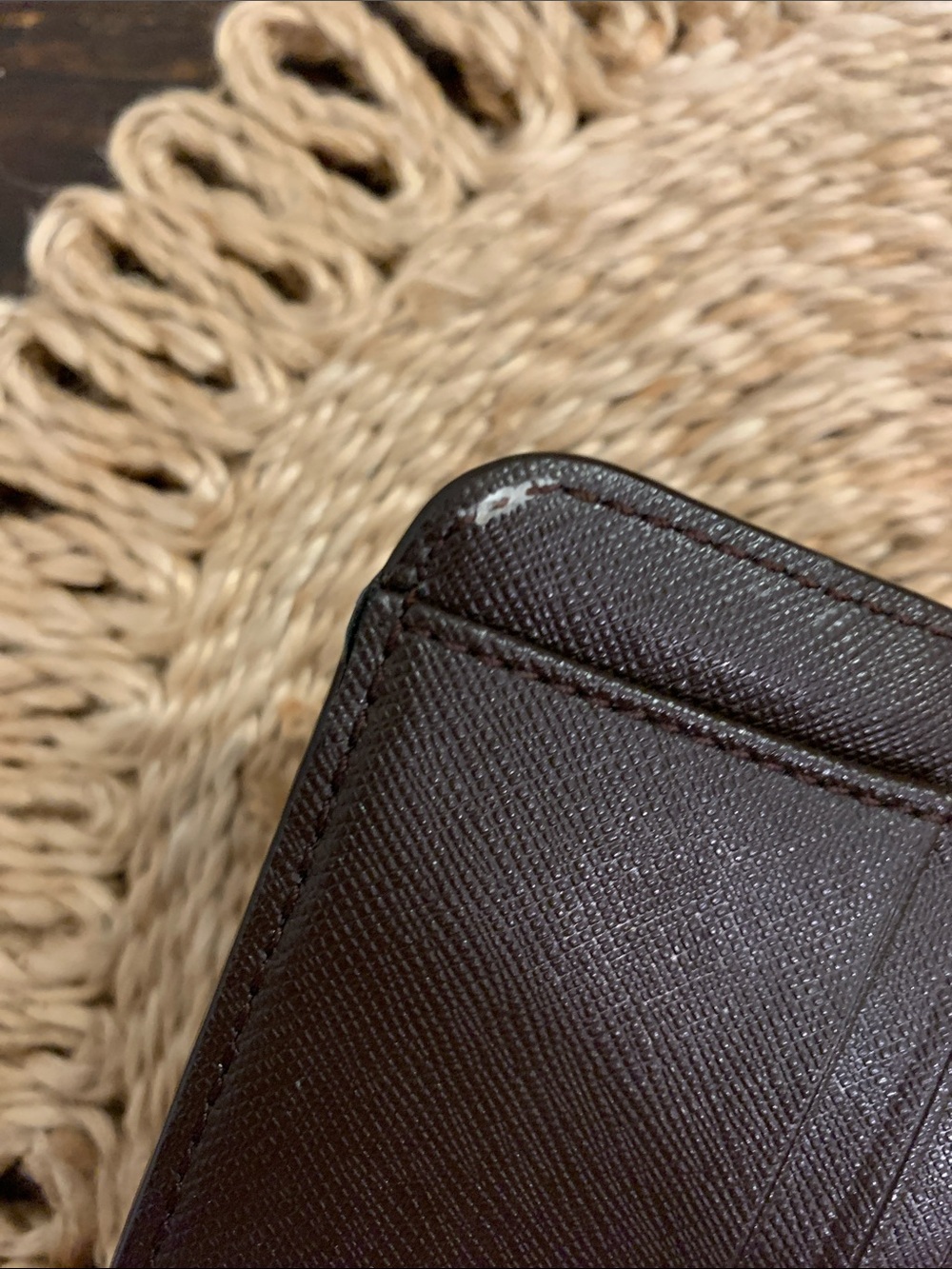 Coach Parker Brown Signature Canvas and Leather Zip Wallet - Picture 6 of 11